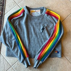Cropped aviator nation crewneck